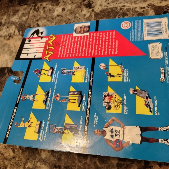 Kenner 1993 SHAQ ATTACK Jammin' Giant Shaq Action Figure LSU TIGERS - Picture 3 of 3